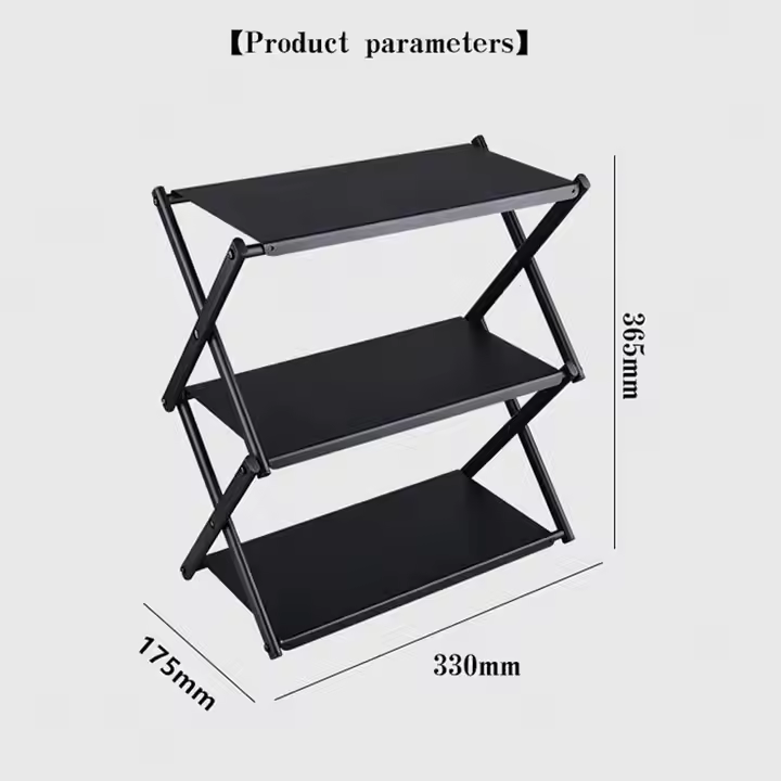 Jetshark New Multi Layer Folding Storage Rack Portable Multifunctional Desktop Storage Rack Outdoor Camping Picnic Table