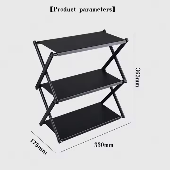 Jetshark New Multi Layer Folding Storage Rack Portable Multifunctional Desktop Storage Rack Outdoor Camping Picnic Table