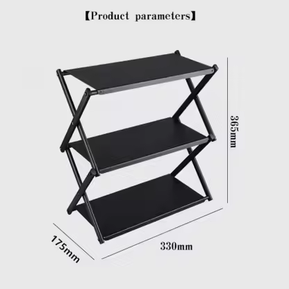 Jetshark New Multi Layer Folding Storage Rack Portable Multifunctional Desktop Storage Rack Outdoor Camping Picnic Table