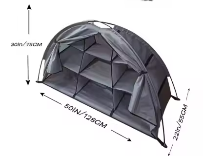 New Style Outdoor Tent & RV Camping Organizer for Storage Camping Gear and Accessories with 9-Shelf Storage