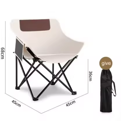 Jetshark Portable Folding Backrest Leisure Folding Moon Chair Home Outdoor Camping