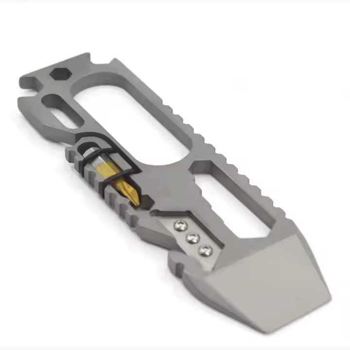 11 in 1 EDC Multi-function Tools Camping Survival Kit Gr5 Titanium Pry Bar