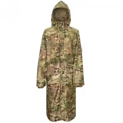 Long Sleeve Waterproof Raincoats Breathable Camouflage Motorcycle Poncho Tactical Camping Hiking Hunting Gear Rainwear