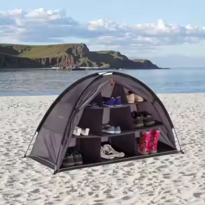 New Style Outdoor Tent & RV Camping Organizer for Storage Camping Gear and Accessories with 9-Shelf Storage