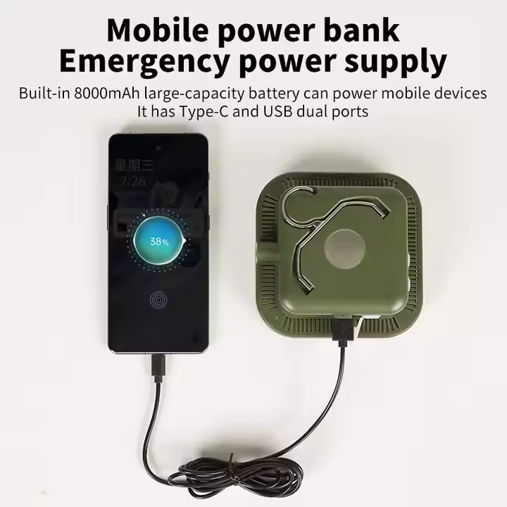 Waterproof Gear Operated Night Multifunctional Emergency Adventuridge Abs Outdoor Led Light Camping Lamps With Power Bank