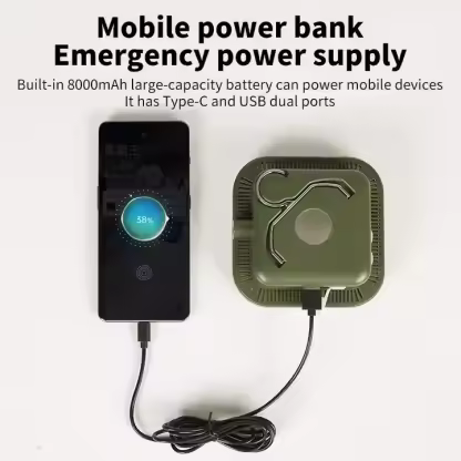 Waterproof Gear Operated Night Multifunctional Emergency Adventuridge Abs Outdoor Led Light Camping Lamps With Power Bank