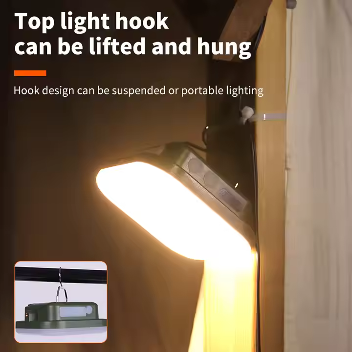 Waterproof Gear Operated Night Multifunctional Emergency Adventuridge Abs Outdoor Led Light Camping Lamps With Power Bank