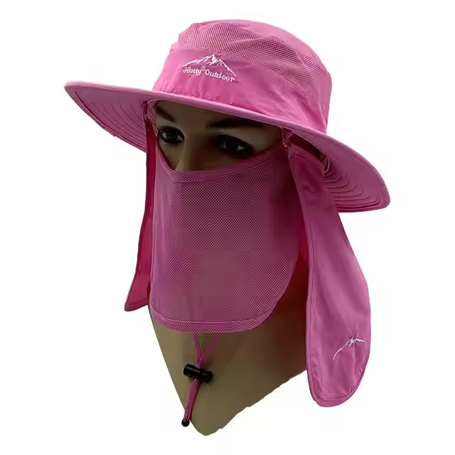 Wholesale Outdoor Dry Fast UV 50+ UV Protection Sun Hat Hiking Neck Flap Face Mask Bucket for Unisex