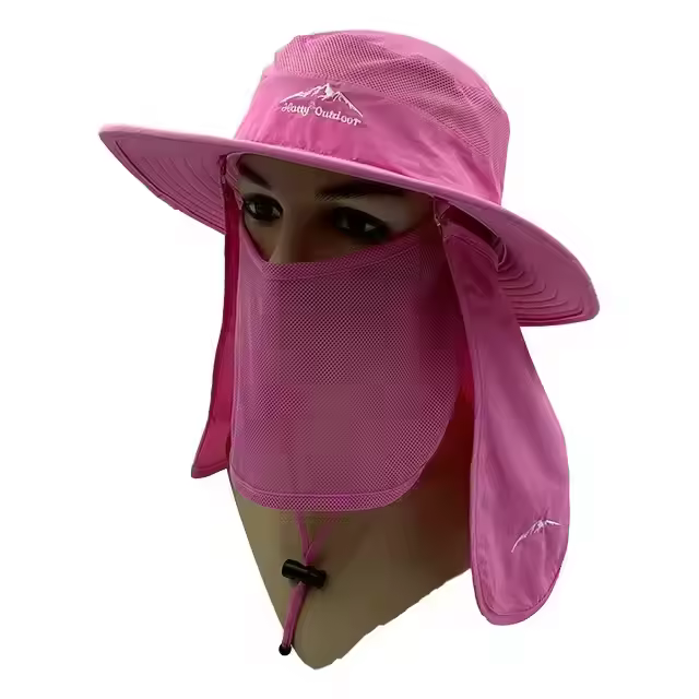 Wholesale Outdoor Dry Fast UV 50+ UV Protection Sun Hat Hiking Neck Flap Face Mask Bucket for Unisex