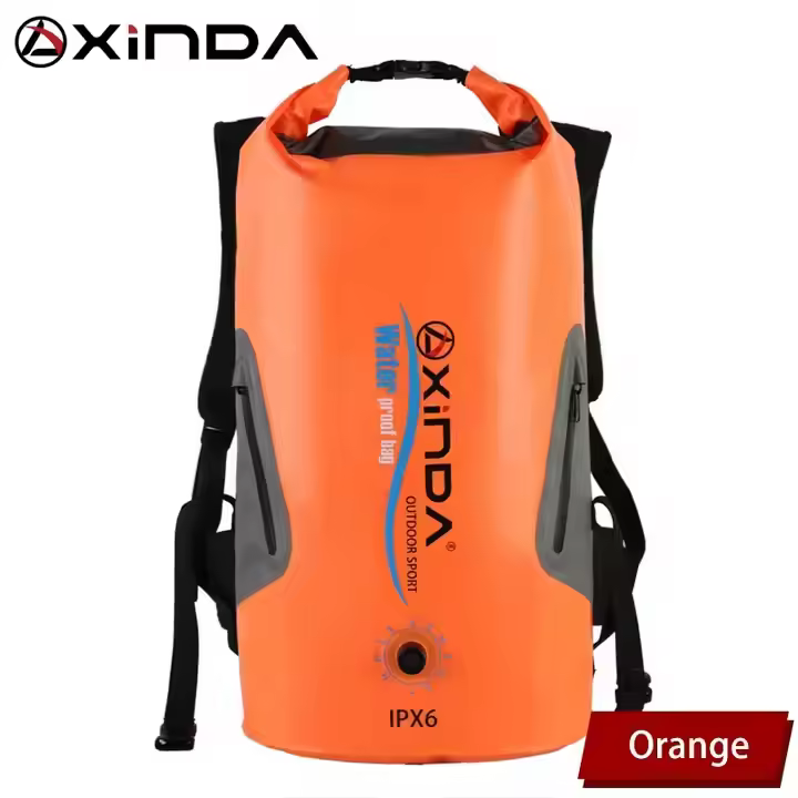 XINDA Camping Gear 25L Waterproof Backpack for Caving Canyoning Boating Camping Swimming