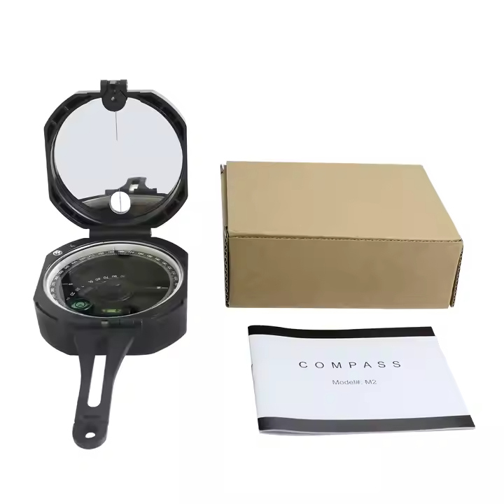 Lightweight Geological Compass - Multi-Functional Precision Handheld Magnetic Compass for Outdoor Survival