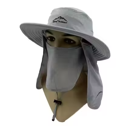 Wholesale Outdoor Dry Fast UV 50+ UV Protection Sun Hat Hiking Neck Flap Face Mask Bucket for Unisex