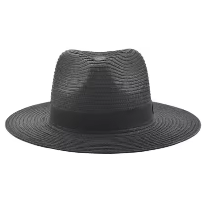 HD02 Outdoor Women Men Unisex Plain Beach Design Spring Summer Breathable Sun Straw Braid Floppy Custom Panama Fedora Straw Hat