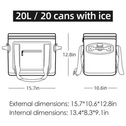 Goods in Stock Insulated Boating Floating Picnic Pvc TPU Airtight Soft Ice Bag Fully Waterproof Cooler Box for Camping Fishing