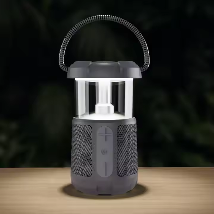 New LED Flame Lamp Portable Speakers Light Bluetooth Party Light Stereo Flickering Night Light Outdoor Camping Stereo Speaker