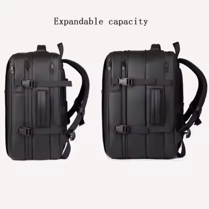 Luxury Business Waterproof Airback Outdoors Vacuum Compression Laptop Backpack Expandable Large Capacity Travel Backpack for Men