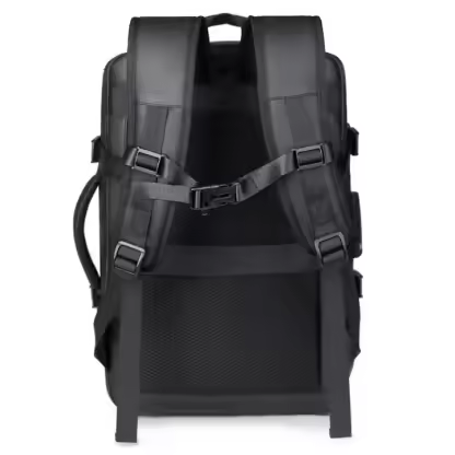 Luxury Business Waterproof Airback Outdoors Vacuum Compression Laptop Backpack Expandable Large Capacity Travel Backpack for Men