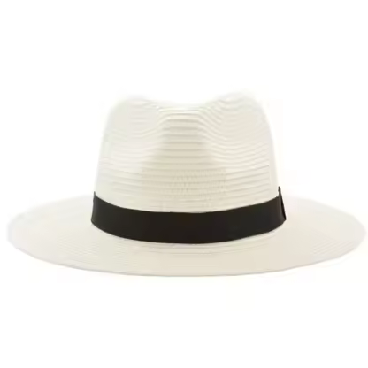 HD02 Outdoor Women Men Unisex Plain Beach Design Spring Summer Breathable Sun Straw Braid Floppy Custom Panama Fedora Straw Hat