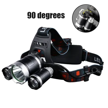 Headlamp 90 degree high Led lighting Head Lamp 4 mode XML T6/R5 LED Headlamp Headlight Camping Fishing headlight Torch Lanterna