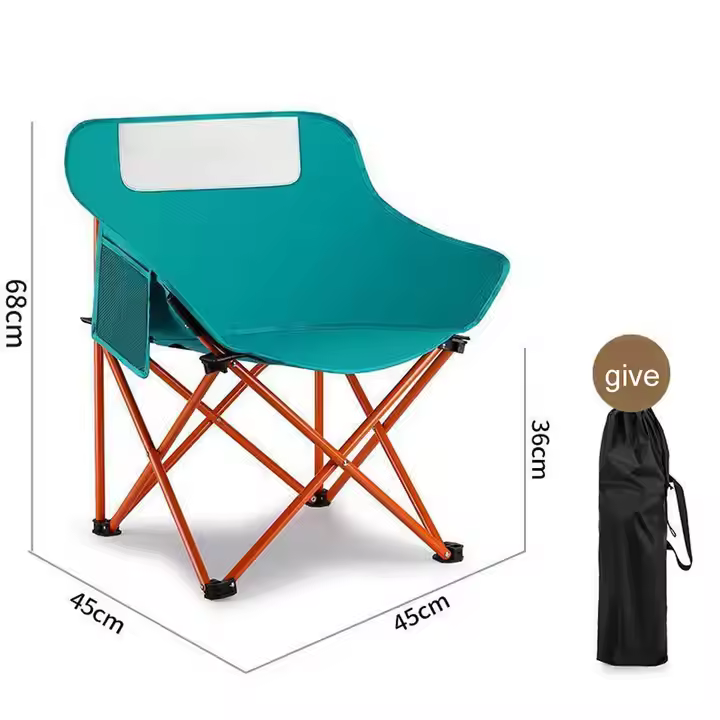 Jetshark Portable Folding Backrest Leisure Folding Moon Chair Home Outdoor Camping
