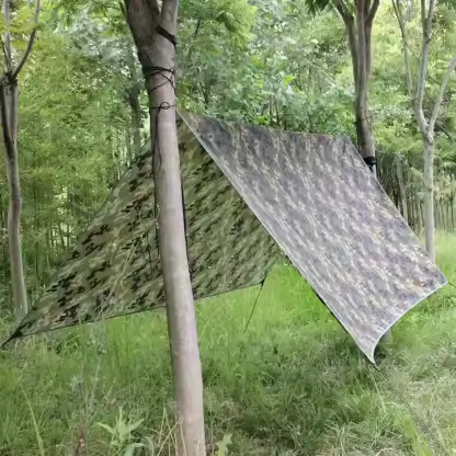 Outdoor Hammock Tarp 10*10 ft Hammock Tent Rain Tarp for Camping Camping Gear Easy Set up Including Tent Stakes and Carry Bag