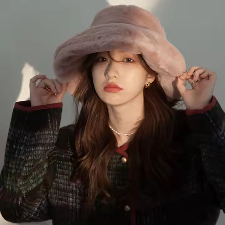Female Warm Fashion Fleece Winter Bucket Hats Women Wide Brim Outdoor Thicken Fisherman Hat Panama