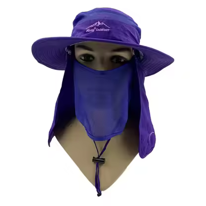 Wholesale Outdoor Dry Fast UV 50+ UV Protection Sun Hat Hiking Neck Flap Face Mask Bucket for Unisex