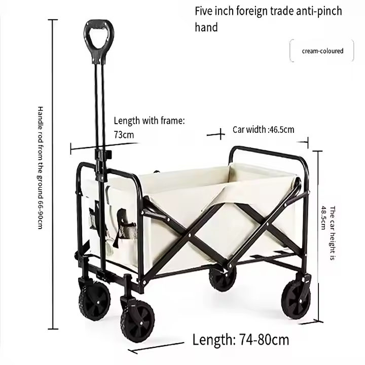 Multipurpose Folding Beach Trolley Cart Camping Ca Foldable Camping Cart Camping Folding Wagon Beach Cart