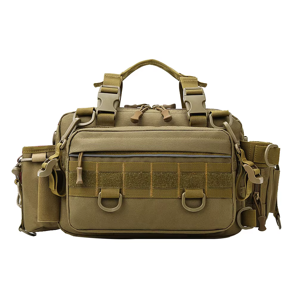 Outdoor Tactics 3P Assault Bag MOLEE Camouflage Hunting Crossbody Bag Waterproof Durable Single Shoulder Fishing Gear Bag