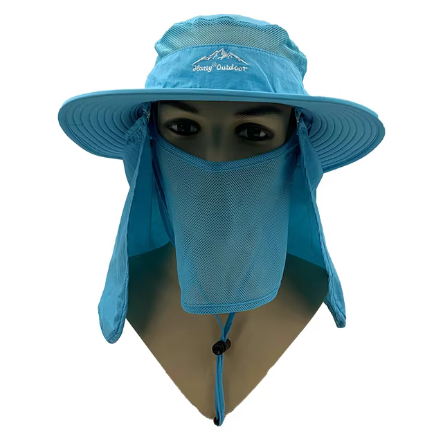 Wholesale Outdoor Dry Fast UV 50+ UV Protection Sun Hat Hiking Neck Flap Face Mask Bucket for Unisex