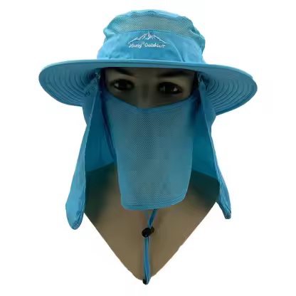 Wholesale Outdoor Dry Fast UV 50+ UV Protection Sun Hat Hiking Neck Flap Face Mask Bucket for Unisex