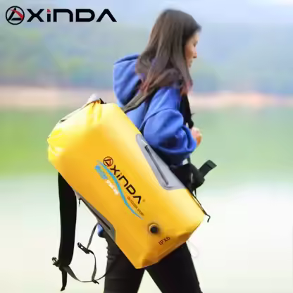 XINDA Camping Gear 25L Waterproof Backpack for Caving Canyoning Boating Camping Swimming