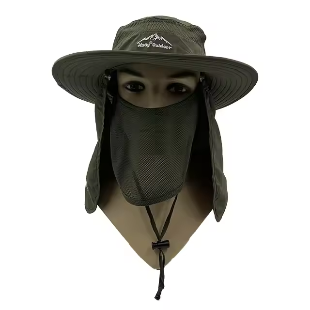Wholesale Outdoor Dry Fast UV 50+ UV Protection Sun Hat Hiking Neck Flap Face Mask Bucket for Unisex