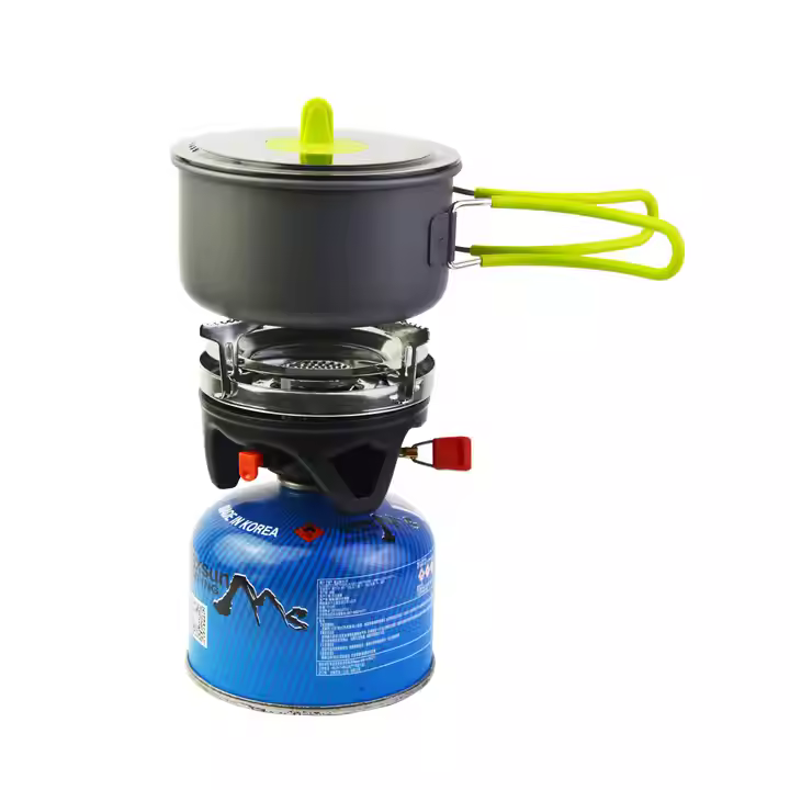 STARCAMP 1000+500ml Outdoor Solo Backpack Hiking Camping Gas Stove Cooking System Stainless Steel and Aluminium Jet Cooker