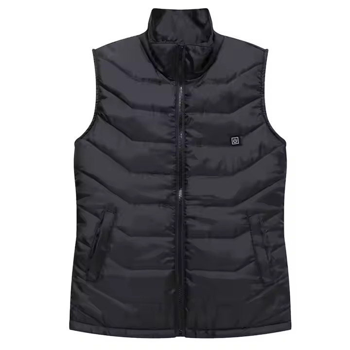 Bulk Sale Winter USB Black Girls Camping Mountaineering Running Cycle Battery Cotton Cropped Puffer Heated Vest Woman