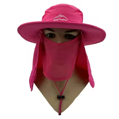 Wholesale Outdoor Dry Fast UV 50+ UV Protection Sun Hat Hiking Neck Flap Face Mask Bucket for Unisex