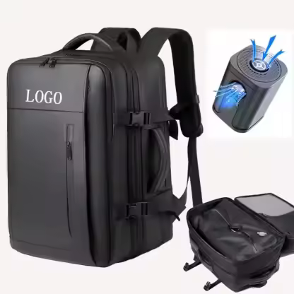 Luxury Business Waterproof Airback Outdoors Vacuum Compression Laptop Backpack Expandable Large Capacity Travel Backpack for Men