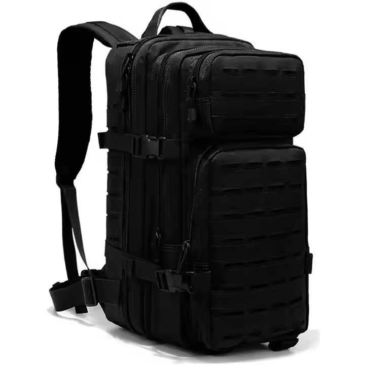Custom Black Outdoor Waterproof Hiking Oxford Tactical Backpack Bags With Webbing