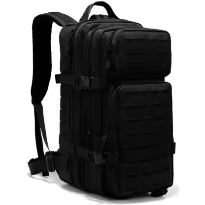 Custom Black Outdoor Waterproof Hiking Oxford Tactical Backpack Bags With Webbing