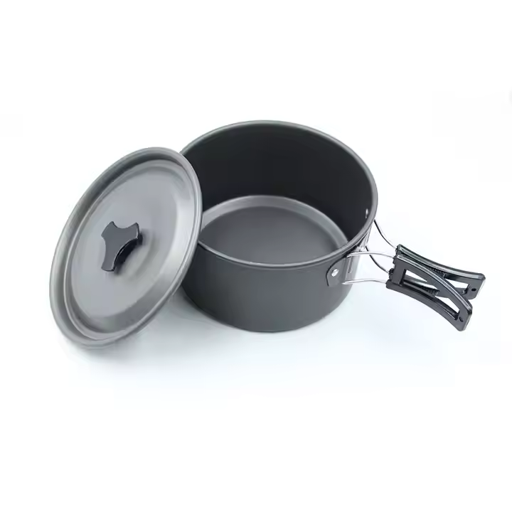 Selco Compact Camping Cookware Set Cooking Pots and Pans Kit Hiking Backpacking Lightweight Portable Camping Gear