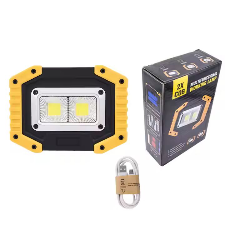 Hot Sale Cob Rechargeable Working Lamp USB Portable Cordless Led Work Light High Power Outdoor Light for Camping