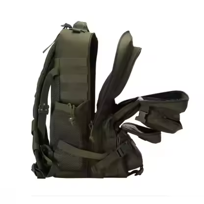 45L Large Space Waterproof Gym Backpack Fitness Men Outdoor Molle Travel Backpack Rucksack With Two Sides Water Bottle Pocket
