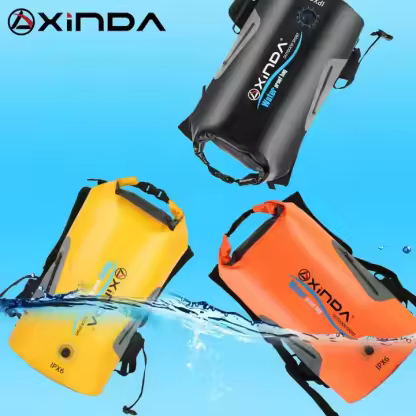 XINDA Camping Gear 25L Waterproof Backpack for Caving Canyoning Boating Camping Swimming