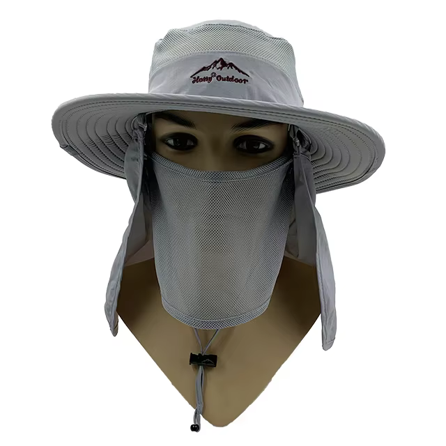 Wholesale Outdoor Dry Fast UV 50+ UV Protection Sun Hat Hiking Neck Flap Face Mask Bucket for Unisex