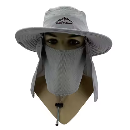 Wholesale Outdoor Dry Fast UV 50+ UV Protection Sun Hat Hiking Neck Flap Face Mask Bucket for Unisex