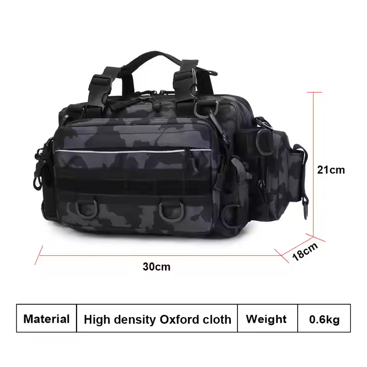 Outdoor Tactics 3P Assault Bag MOLEE Camouflage Hunting Crossbody Bag Waterproof Durable Single Shoulder Fishing Gear Bag