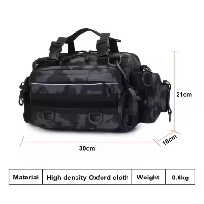Outdoor Tactics 3P Assault Bag MOLEE Camouflage Hunting Crossbody Bag Waterproof Durable Single Shoulder Fishing Gear Bag