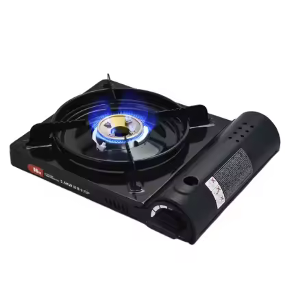 HIX Mini Outdoor Big Windbreak Ring Camping Stove Cooking Gas Stove Blue Flame Portable Butane Gas Cassette Stove