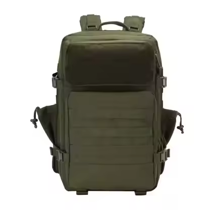 45L Large Space Waterproof Gym Backpack Fitness Men Outdoor Molle Travel Backpack Rucksack With Two Sides Water Bottle Pocket