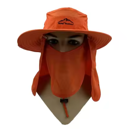 Wholesale Outdoor Dry Fast UV 50+ UV Protection Sun Hat Hiking Neck Flap Face Mask Bucket for Unisex